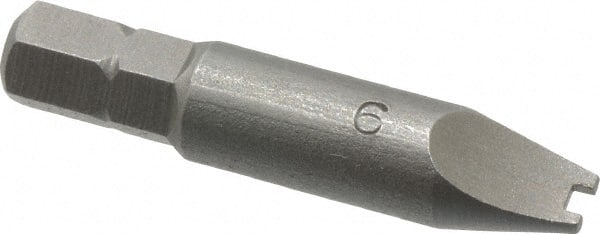 Value Collection - #6 Spanner Screwdriver Bit - 1-1/2" OAL - Exact Tooling