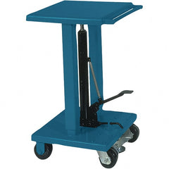 Wesco Industrial Products - 500 Lb Capacity Manual Hydraulic Post Lift Table - 30-1/2" to 47-1/2" Lift Height, 18" Platform Length x 18" Platform Width - Exact Tooling