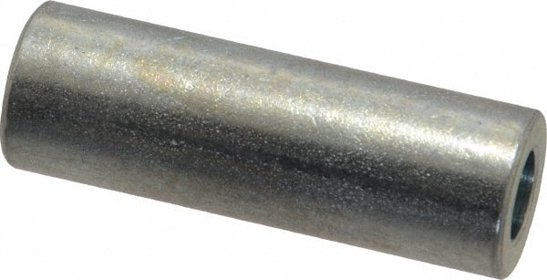 Electro Hardware - 0.257" ID x 1/2" OD, 1/4 Screw, Grade 2 Steel Female Unthreaded Circuit Board Spacer - Round Body, Zinc-Plated Finish, 1-1/2" OAL - Exact Tooling