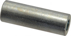 Electro Hardware - 0.257" ID x 1/2" OD, 1/4 Screw, Grade 2 Steel Female Unthreaded Circuit Board Spacer - Round Body, Zinc-Plated Finish, 1-1/2" OAL - Exact Tooling