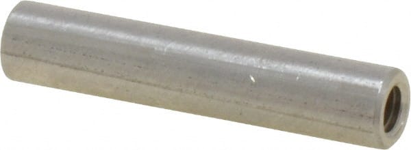 Electro Hardware - #8-32, 1-1/4" OAL, Stainless Steel Round Fully Threaded Female Circuit Board Standoffs - 1" Thread Depth, 1-1/4" Body Length, Bright Finish - Exact Tooling