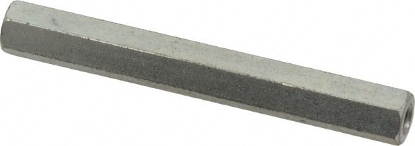 Electro Hardware - #6-32, 2" OAL, 1/4" Across Flats, Steel Hex Female Circuit Board Standoffs - 2" Body Length, Zinc-Plated Clear Chromate Finish - Exact Tooling