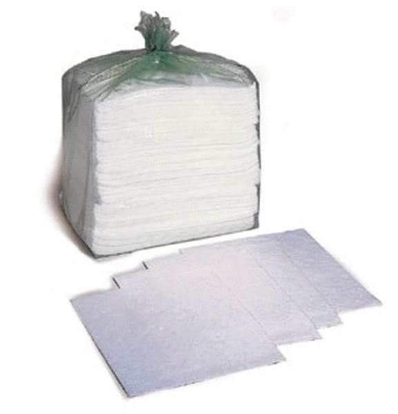Brady SPC Sorbents - 51 Gal Capacity per Package, Oil Only Pad - 19" Long x 15" Wide, Polypropylene - Exact Tooling