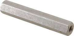 Electro Hardware - #6-32, 1-1/2" OAL, 1/4" Across Flats, Stainless Steel Hex Female Circuit Board Standoffs - 1-1/2" Body Length, Bright Finish - Exact Tooling