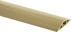 Hubbell Wiring Device-Kellems - 1 Channel, 10 Ft Long, 7.9mm Max Compatible Cable Diam, Beige PVC On Floor Cable Cover - 2-3/4" Overall Width x 13.5mm Overall Height, 15.2mm Channel Width x 7.9mm Channel Height - Exact Tooling