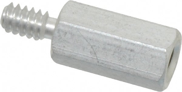 Electro Hardware - #10-32, 3-3/8" OAL, 3/8" Across Flats, Aluminum Male/Female Hex Circuit Board Standoff - Exact Tooling
