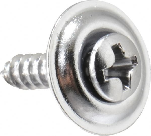 Value Collection - #6 Sems Oval Head Phillips Sheet Metal Screw - Steel, 5/8" OAL, Grade 2 - Exact Tooling