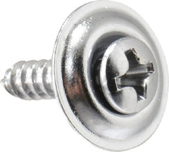 Value Collection - #6 Sems Oval Head Phillips Sheet Metal Screw - Steel, 5/8" OAL, Grade 2 - Exact Tooling