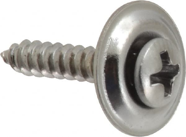 Value Collection - #6 Sems Oval Head Phillips Sheet Metal Screw - Steel, 3/4" OAL, Grade 2 - Exact Tooling