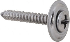 Value Collection - #6 Sems Oval Head Phillips Sheet Metal Screw - Steel, 1" OAL, Grade 2 - Exact Tooling