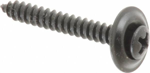 Value Collection - #8 Sems Oval Head Phillips Sheet Metal Screw - Steel, 1-1/4" OAL, Grade 2 - Exact Tooling