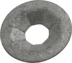 Au-Ve-Co Products - 7/16" OD, Spring Steel Push Nut - Zinc-Plated, 5/32" Shaft Diam - Exact Tooling