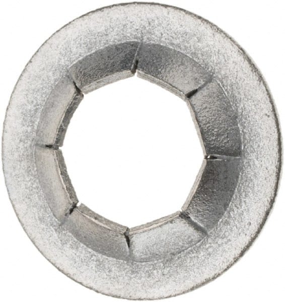 Value Collection - 3/4" OD, Spring Steel Push Nut - Zinc-Plated, 3/8" Shaft Diam - Exact Tooling