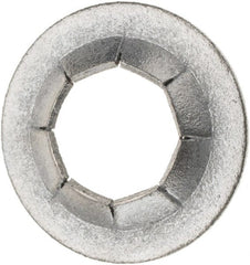 Value Collection - 3/4" OD, Spring Steel Push Nut - Zinc-Plated, 3/8" Shaft Diam - Exact Tooling