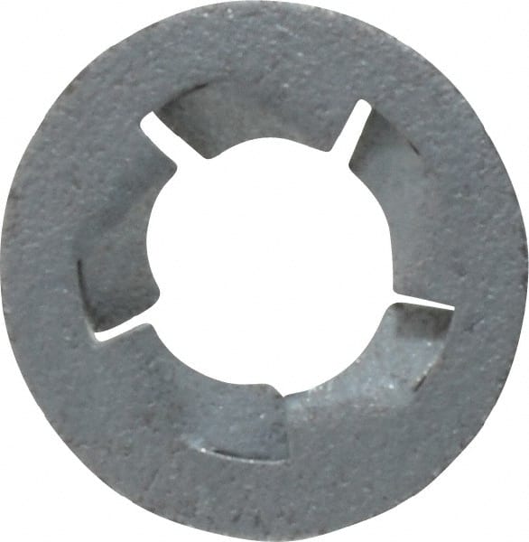 Au-Ve-Co Products - 5/16" Screw, 5/8" OD, Spring Steel Push Nut - Zinc-Plated - Exact Tooling