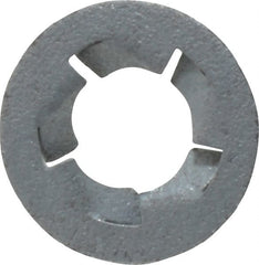 Au-Ve-Co Products - 5/16" Screw, 5/8" OD, Spring Steel Push Nut - Zinc-Plated - Exact Tooling