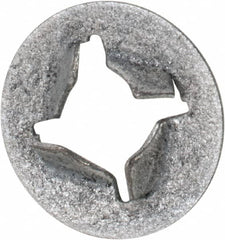 Au-Ve-Co Products - M5x0.80 Screw, 11mm OD, Spring Steel Push Nut - Zinc-Plated - Exact Tooling