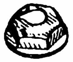 Value Collection - #10-24, 3/4" OD, 3/8" Width Across Flats Washer Lock Nut - Zinc-Plated Spring Steel, For Use with Threaded Fasteners - Exact Tooling