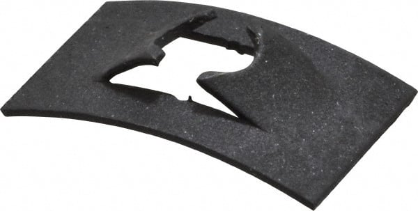 Value Collection - #6 to 32 Screw Size, 5/16" Long x 1/2" Wide, Rectangular Speed Nut - Spring Steel, Black Phosphate Finish, For Threaded Fasteners - Exact Tooling