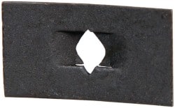 Value Collection - #8 to 32 Screw Size, 1/2" Long x 7/8" Wide, Rectangular Speed Nut - Spring Steel, Black Phosphate Finish, For Threaded Fasteners - Exact Tooling