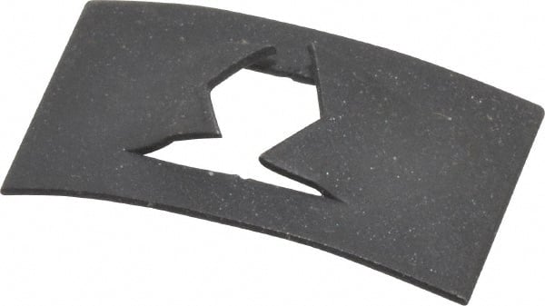 Value Collection - #10 to 24 Screw Size, 7/16" Long x 3/4" Wide, Rectangular Speed Nut - Spring Steel, Black Phosphate Finish, For Threaded Fasteners - Exact Tooling