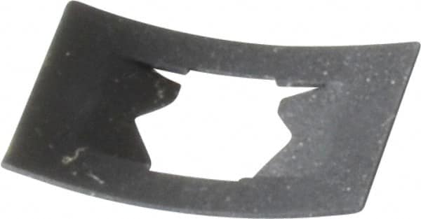 Value Collection - 7/16" Long x 5/8" Wide, Rectangular Speed Nut - 1/4" Hole Diam, Spring Steel, Black Phosphate Finish, For Nonthreaded Fasteners - Exact Tooling