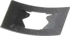 Value Collection - 7/16" Long x 5/8" Wide, Rectangular Speed Nut - 1/4" Hole Diam, Spring Steel, Black Phosphate Finish, For Nonthreaded Fasteners - Exact Tooling