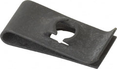 Au-Ve-Co Products - 1/4-20 Screw, 0.064 to 1/8" Thick, Spring Steel Standard U Nut - 9/16" Center Edge, Black Phosphate Finish - Exact Tooling