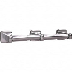 ASI-American Specialties, Inc. - Standard Single Roll Stainless Steel Toilet Tissue Dispenser - 7-3/4" Wide x 2" High x 3-7/8" Deep, Silver - Exact Tooling