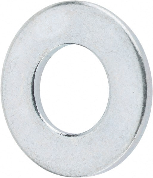 Value Collection - 5/16" Screw, Steel SAE Flat Washer - 11/32" ID x 11/16" OD, 1/16" Thick, Zinc-Plated Finish - Exact Tooling