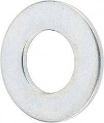 Value Collection - 3/8" Screw, Steel SAE Flat Washer - 13/32" ID x 13/16" OD, 1/16" Thick, Zinc-Plated Finish - Exact Tooling