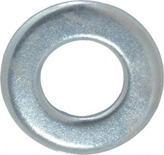 Value Collection - 7/16" Screw, Steel SAE Flat Washer - 15/32" ID x 59/64" OD, 1/16" Thick, Zinc-Plated Finish - Exact Tooling