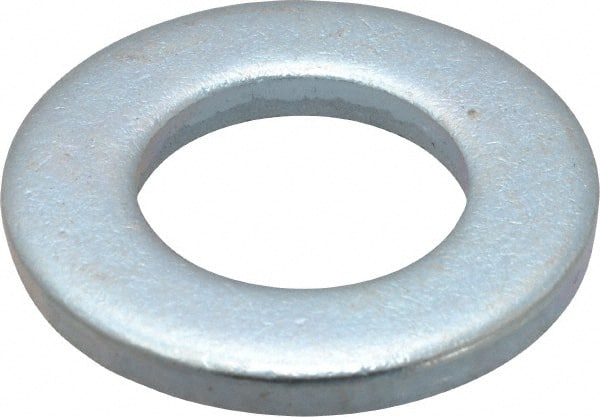 Value Collection - 3/4" Screw, Steel SAE Flat Washer - 13/16" ID x 1-1/2" OD, 9/64" Thick, Zinc-Plated Finish - Exact Tooling