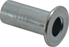 Value Collection - #6-32, 0.01 to 0.08" Grip, #12, Steel Standard Rivet Nut - Flat Head - Exact Tooling