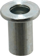 Value Collection - 3/8-16, 0.03 to 0.115" Grip, 1/2" Drill, Steel Standard Rivet Nut - Flat Head - Exact Tooling