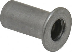 Value Collection - #8-32, 0.01 to 0.08" Grip, #2, Aluminum Standard Rivet Nut - Flat Head - Exact Tooling