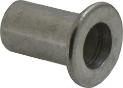Value Collection - 3/8-16, 0.03 to 0.115" Grip, 1/2" Drill, Aluminum Standard Rivet Nut - Flat Head - Exact Tooling