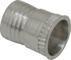 Marson - #10-32, 3/8" OAL, Thread-Sert Threaded Insert - 0.281" Hole Diam, 0.314" Head Diam, Aluminum - Exact Tooling