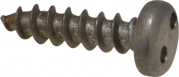 Made in USA - #10 Pan Head Spanner Sheet Metal Screw - Stainless Steel, 3/4" Length Under Head, Grade 18-8 - Exact Tooling