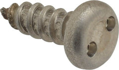 Made in USA - #14 Pan Head Spanner Sheet Metal Screw - Stainless Steel, 3/4" Length Under Head, Grade 18-8 - Exact Tooling