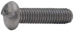 Made in USA - #6-32 UNC, 3/16" Length Under Head One Way Drive Machine Screw - Round Head, Grade 18-8 Stainless Steel, Uncoated, Without Washer - Exact Tooling
