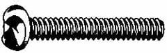 Made in USA - #8-32 UNC, 1/2" Length Under Head One Way Drive Machine Screw - Round Head, Grade 18-8 Stainless Steel, Uncoated, Without Washer - Exact Tooling