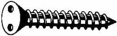 Made in USA - #10 Flat Head Spanner Sheet Metal Screw - Stainless Steel, 3/4" OAL, Grade 18-8 - Exact Tooling