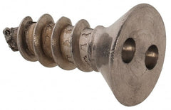 Made in USA - #8 Flat Head Spanner Sheet Metal Screw - Stainless Steel, 1/2" OAL, Grade 18-8 - Exact Tooling