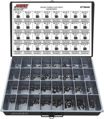 Value Collection - 710 Piece, #4-40 to #10-24, Alloy Steel Set Screw Assortment - Hex Head, Hex Socket Drive, 1/8 to 1" Long - Exact Tooling
