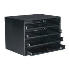 Durham - Small Parts Slide Rack Cabinet - 15-3/4" Deep x 15" Wide x 20" High - Exact Tooling
