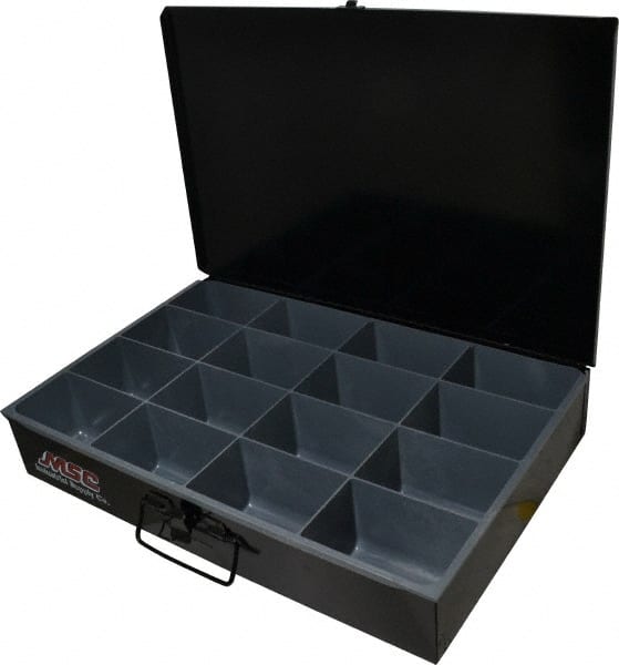 Durham - 1 Drawer, 16 Compartment, Small Parts Assortment Storage Drawer - 12" Deep x 18-1/2" Wide - Exact Tooling