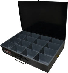 Durham - 1 Drawer, 16 Compartment, Small Parts Assortment Storage Drawer - 12" Deep x 18-1/2" Wide - Exact Tooling