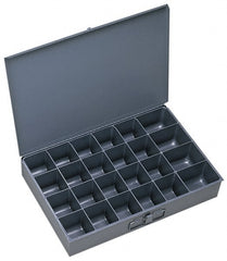 Durham - 1 Drawer, 24 Compartment, Small Parts Assortment Storage Drawer - 12" Deep x 18-1/2" Wide - Exact Tooling