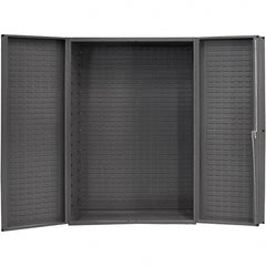 Durham - Locking Storage Cabinet - Steel, 48" Wide x 25" Deep x 72" High, Gray - Exact Tooling